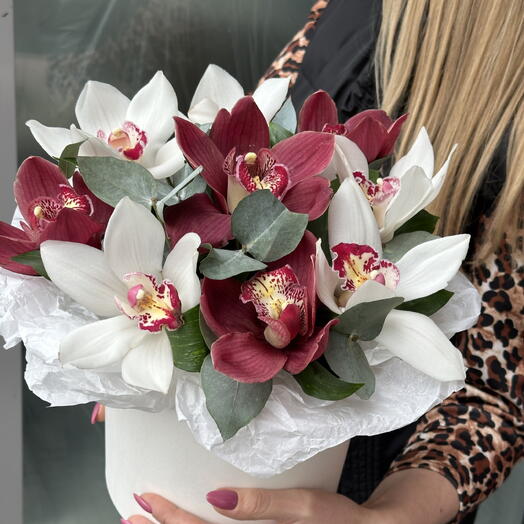 Коробка с орхидеей 🔥