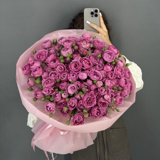 Монобукет💕 Кустовая Пионовидная Роза
