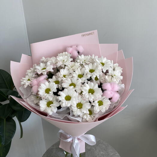 Нежная хризантема с хлопком🌸