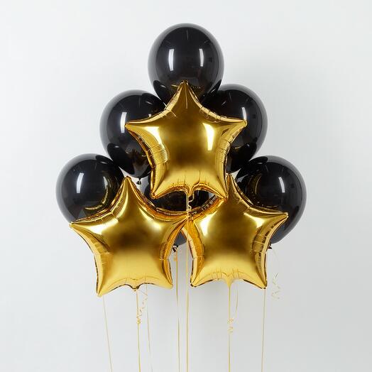 A set of helium balloons "The real Colonel" of 9 pieces