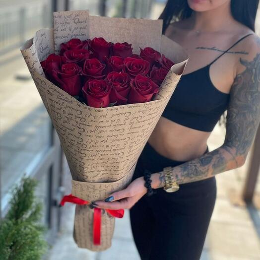 Bouquet " 15 rosas Rojas