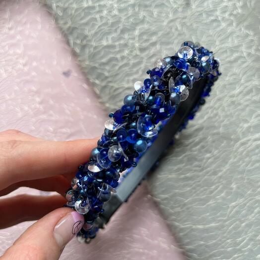 Ободок с вышивкой