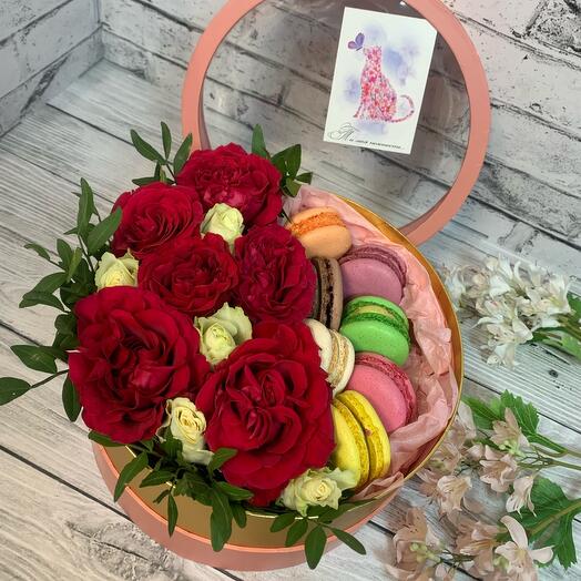Flores en una Caja de pasta "abrazos Cálidos"