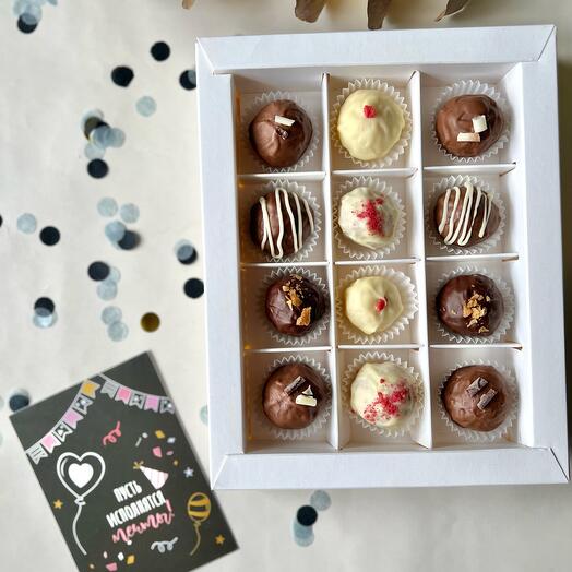 Assorted cheese truffles 12 pieces