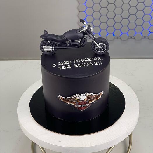 Cake "Motorcycle"