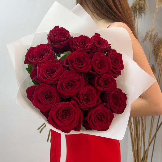 15 premium roses