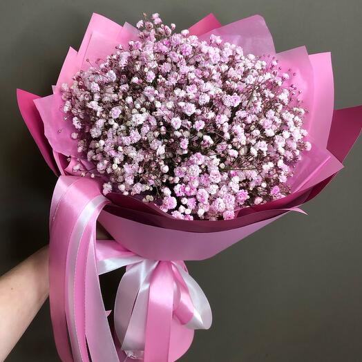 Звездочка 💖 Букет из розовой гипсофилы