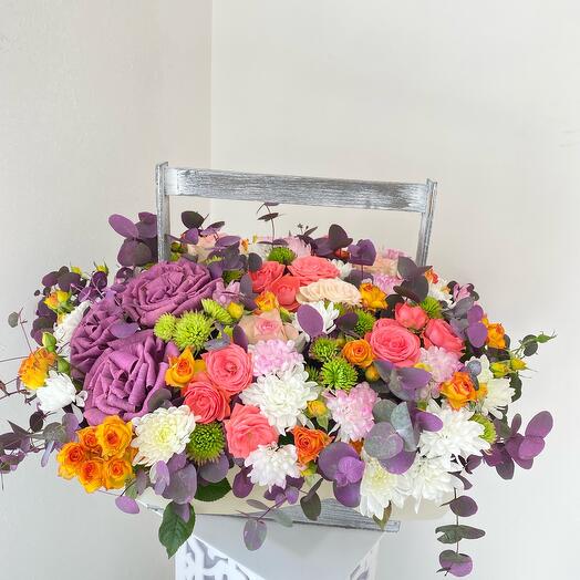 Цветы в коробке