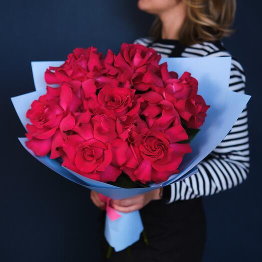 Ramo de rosas francesas "Pasión"