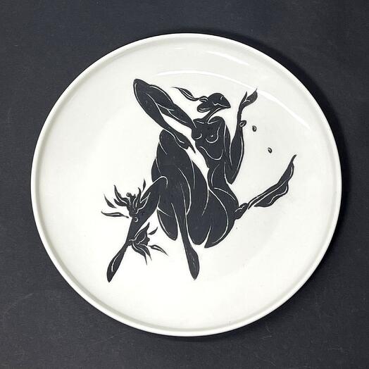 Либерта / декоративная тарелка поднос, авторская работа