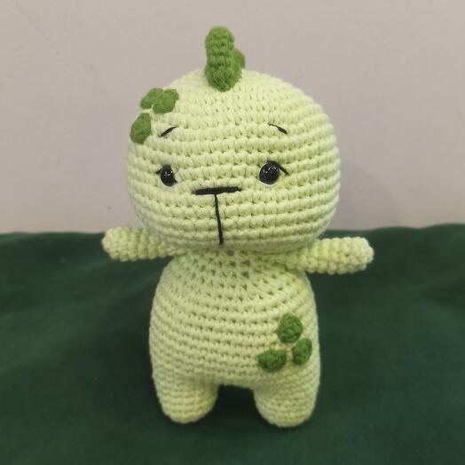 Вязанная игрушка динозавр (Green)
