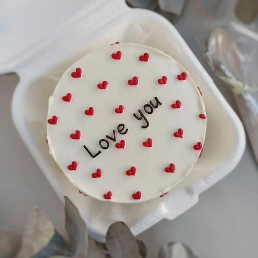 Бенто торт love you
