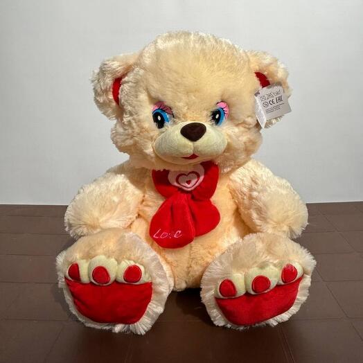 Мишка с сердцем бантик