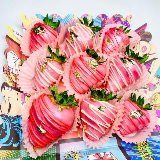 Клубника в шоколаде Pink