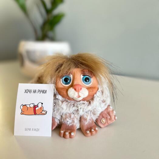 Зайчик ручной работы, игрушка Hand Made