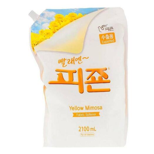 Pigeon Regular Fabric Softener Yellow Mimosa Кондиционер для белья с ароматом мимозы - 2,1 л (пакет)