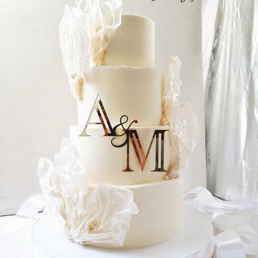 Свадебный торт Красный бархат