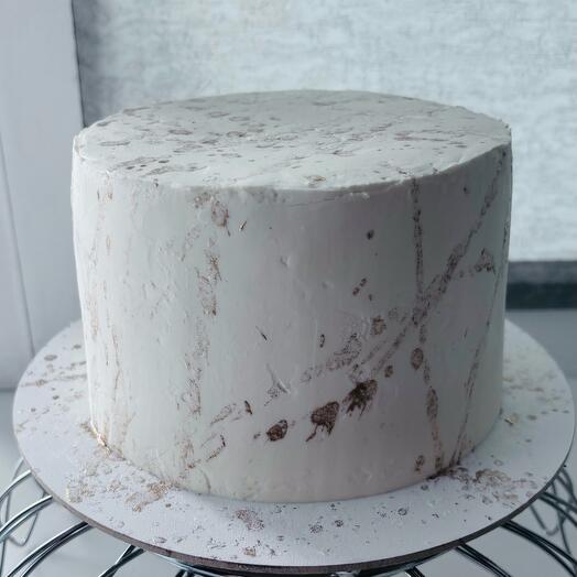 Cake with golden sprinkles