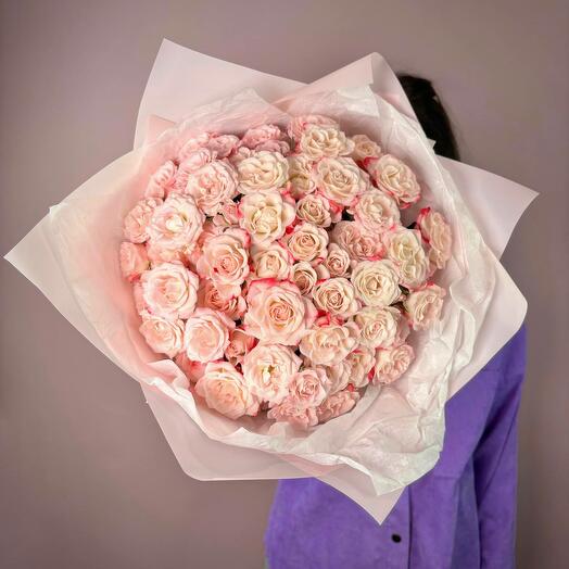 Rosas Rosadas Snowflake 15 piezas. Bouquet 158 Scandi Flora