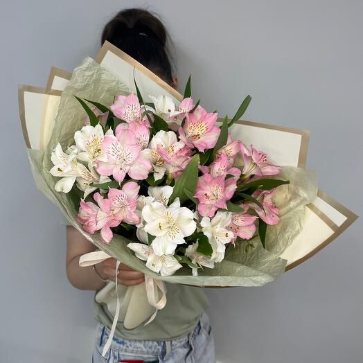 Un suave cumplido de alstroemeria