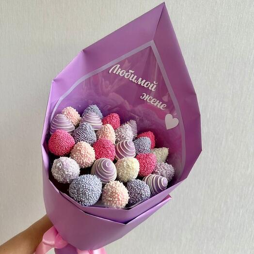 Клубничный букет Любимой жене 💕
