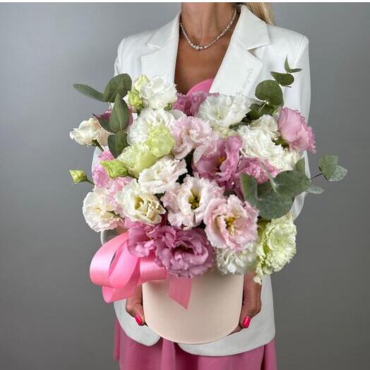 Эустома в коробке