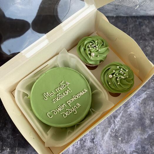 Набор бенто + 2 капкейка 🧁дедушке