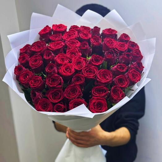 Красные розы 51 штука