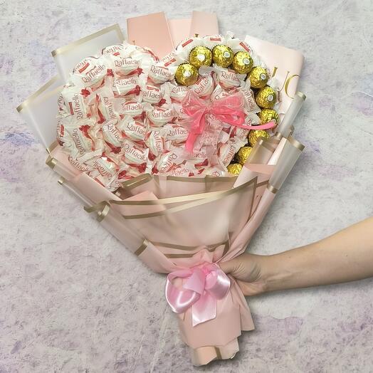 Букет из Рафаэлло и Ferrero rosher