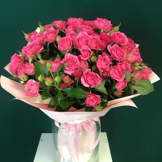 Bouquet of 15 rose bush roses