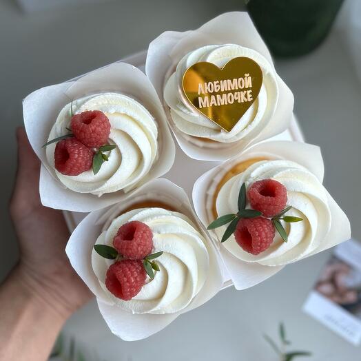 Капкейки 4 шт для любимой мамочки