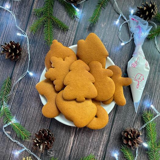Набор имбирных пряников «Сделай сам» новогодняя сказка 10 шт