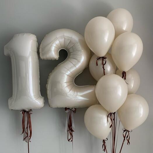 Сет с цифрами 12 для девушки