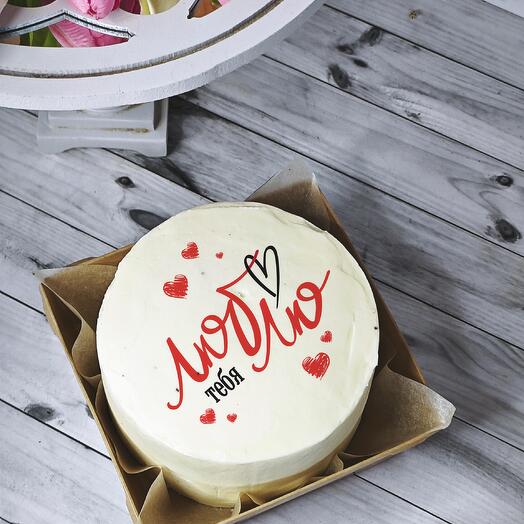 Бенто торт Люблю тебя