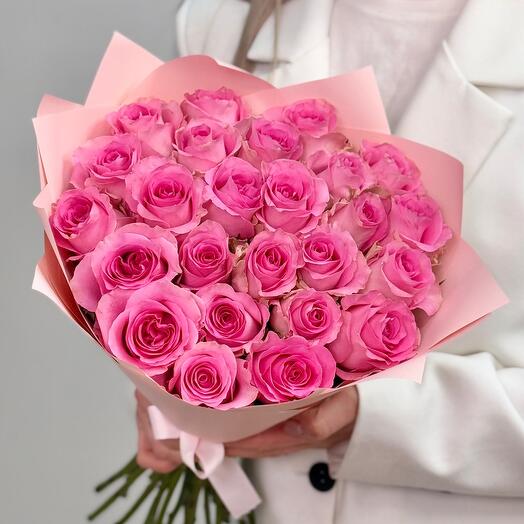 Bouquet of 25 pink roses - You're my sea Art. F539