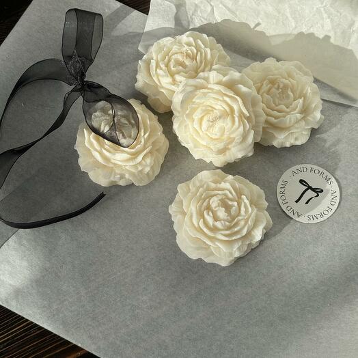 Подарочный набор свечей «Пионы»