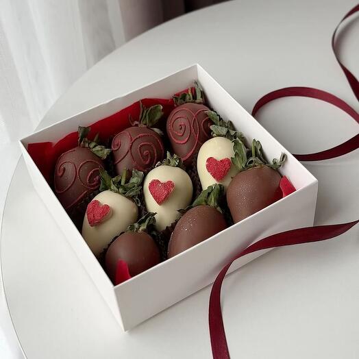 Набор вкуснейшей клубники в шоколаде 9 штук💔😍