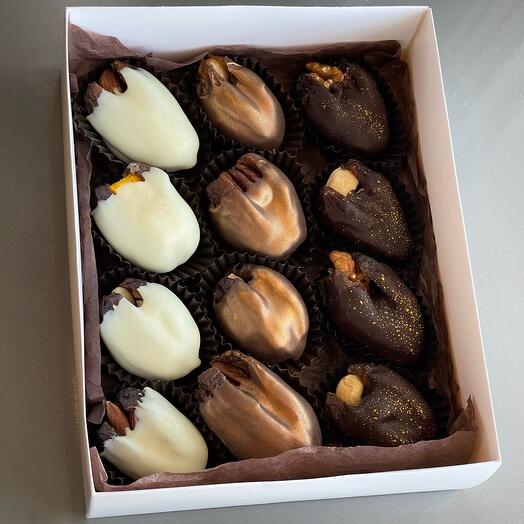 Финики в шоколаде «Ассорти»