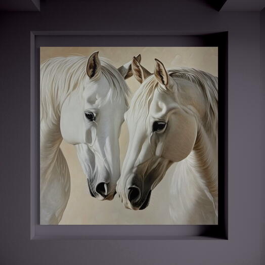 Hand painted magnificent horses (acrylic on canvas)