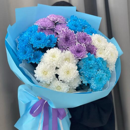 7 кустовых микс хризантем