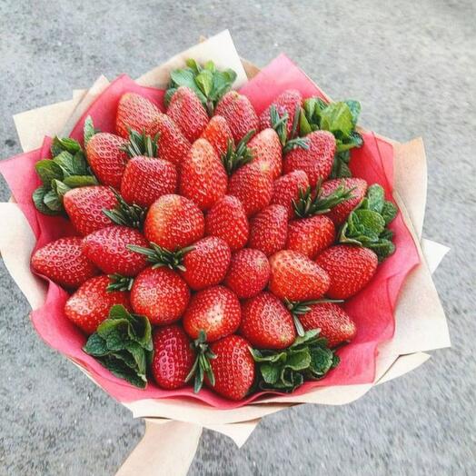 Букет из клубники 🍓 и мяты