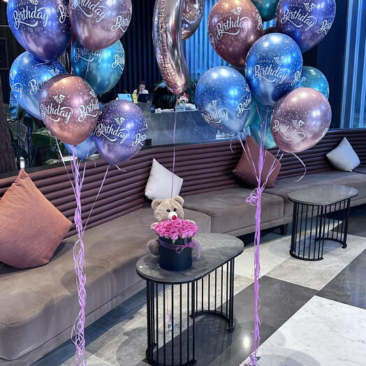Doğum gunu hellim balon surprizi
