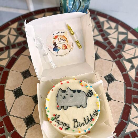 Happy Kitty Birthday Cake