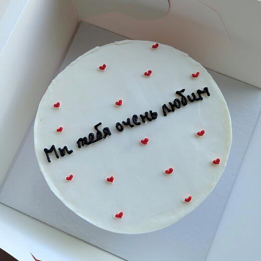 Бенто торт " Мы тебя очень любим"