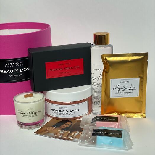 S: Подарочный набор Beauty Box Perfume Life - Flowers букет Fuchsia