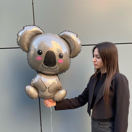🐨 Фольгированный шар Коала — обнимашка в шаре! N 0018