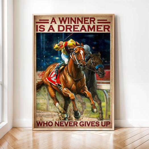 Интерьерный постер "Лошади" винтажная картина 02-0160