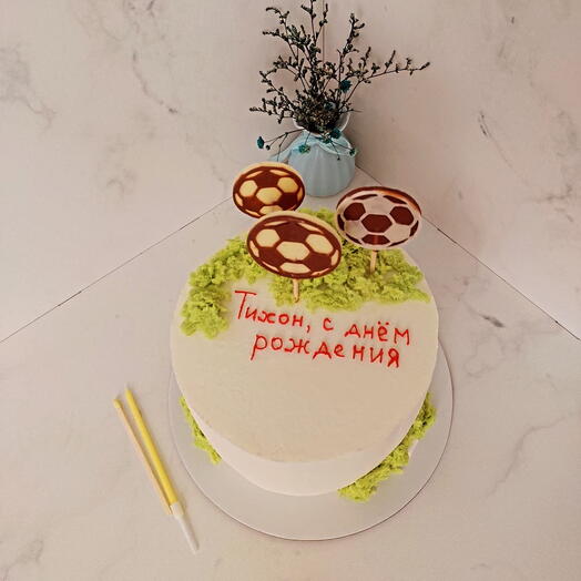 Торт-мороженое на день рождения/ футбол/ подарок / сыну, мужу, любимому, брату, папе, дедушке