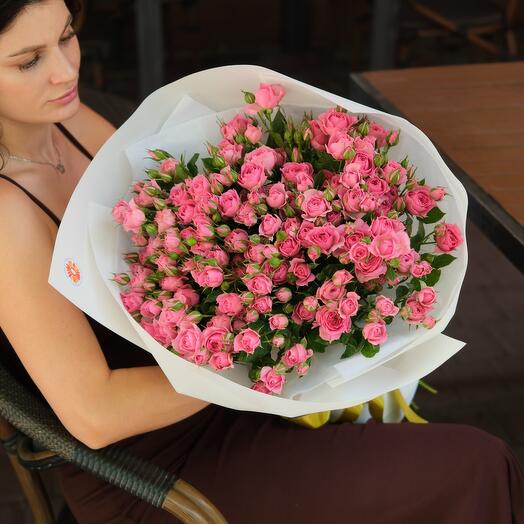 Кустовые розы 21 ветка