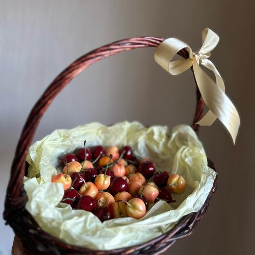 Basket of cherry candles 🍒